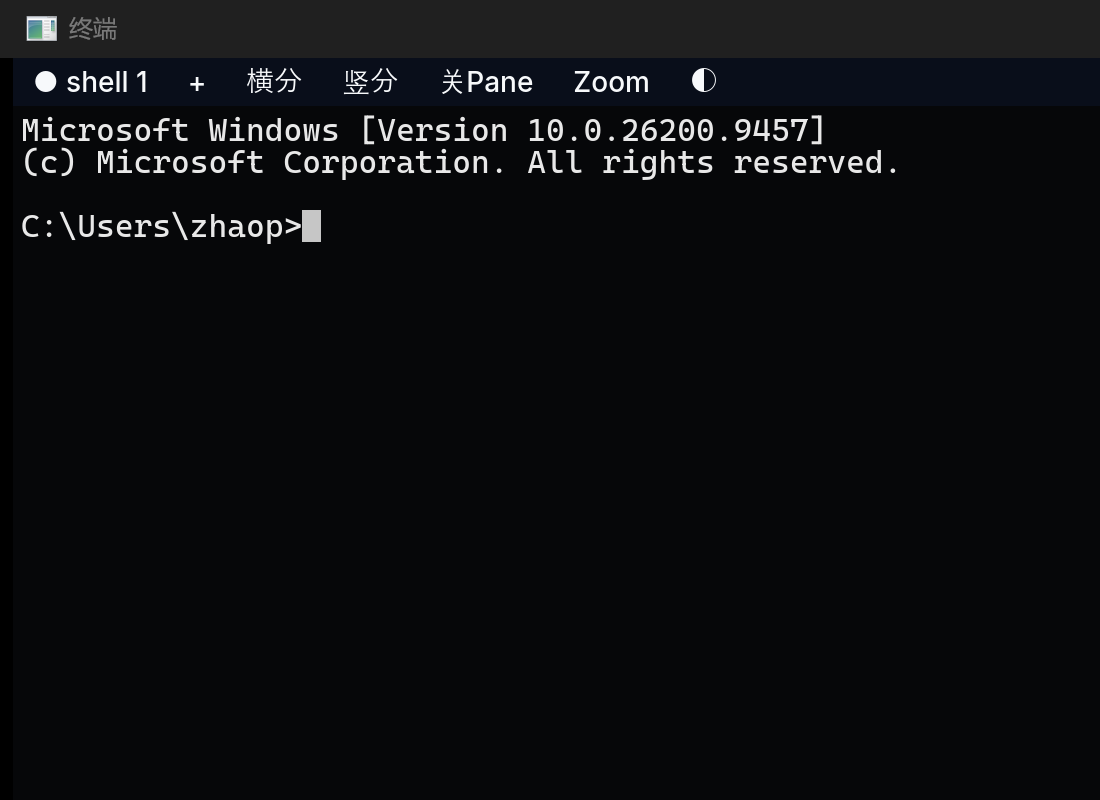AutoTerm terminal actual running interface